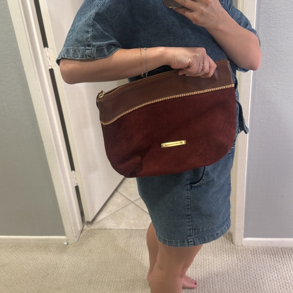 VIX Paula Hermanny Brown Suede Clutch